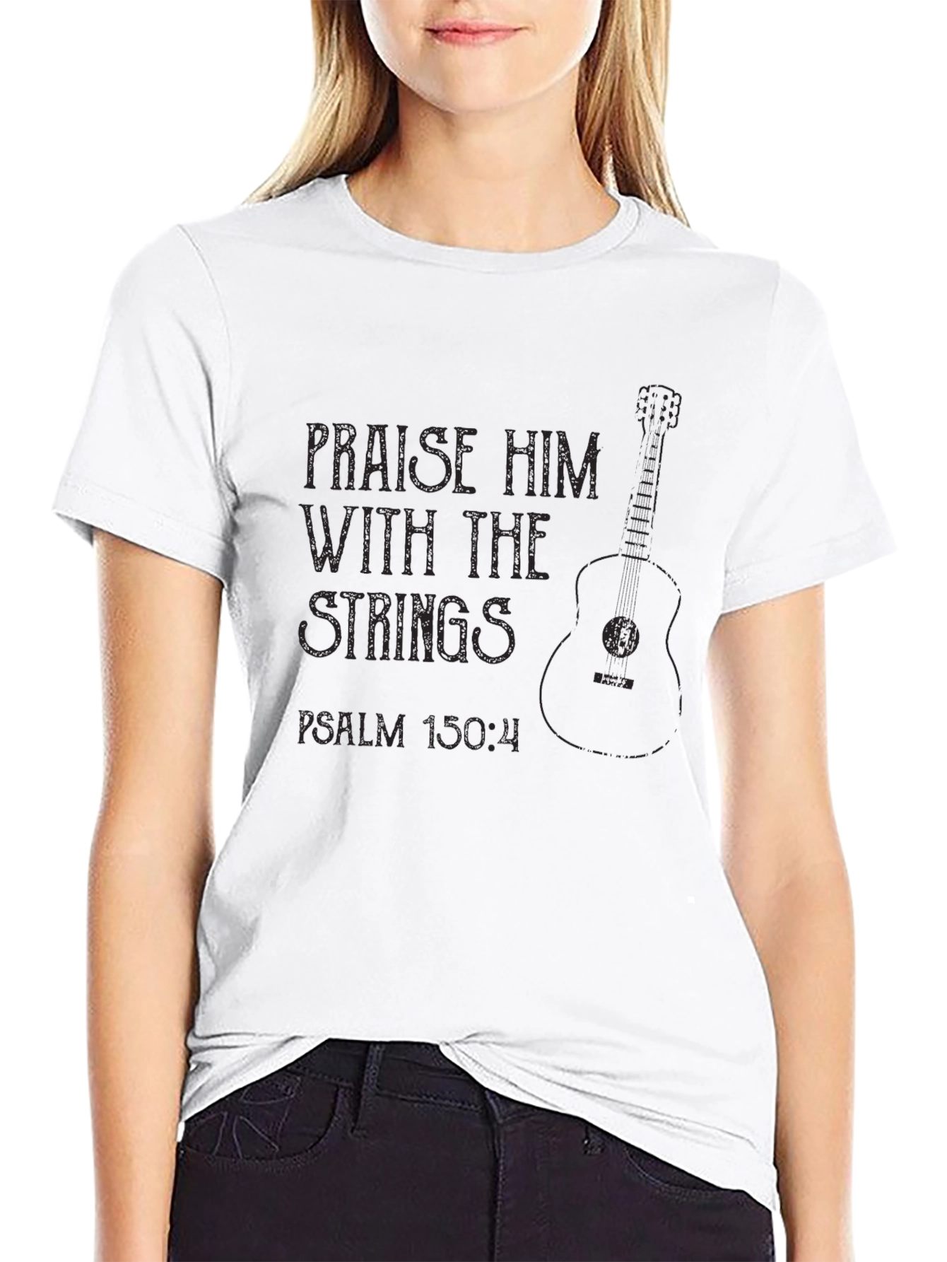 Praise Him With Strings Christian T-Shirt