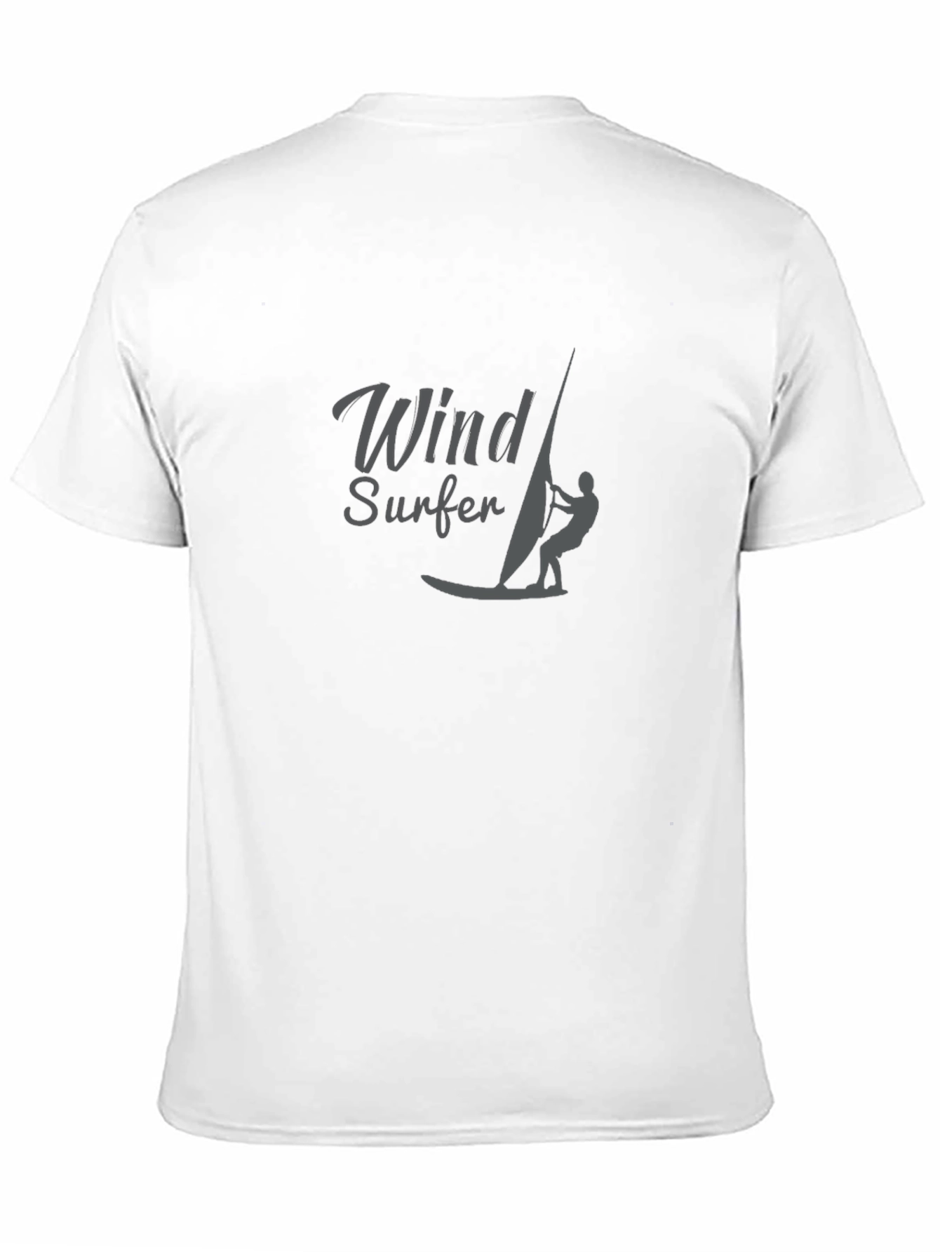 Windsurfer Graphic Tee - Black Cotton T-Shirt