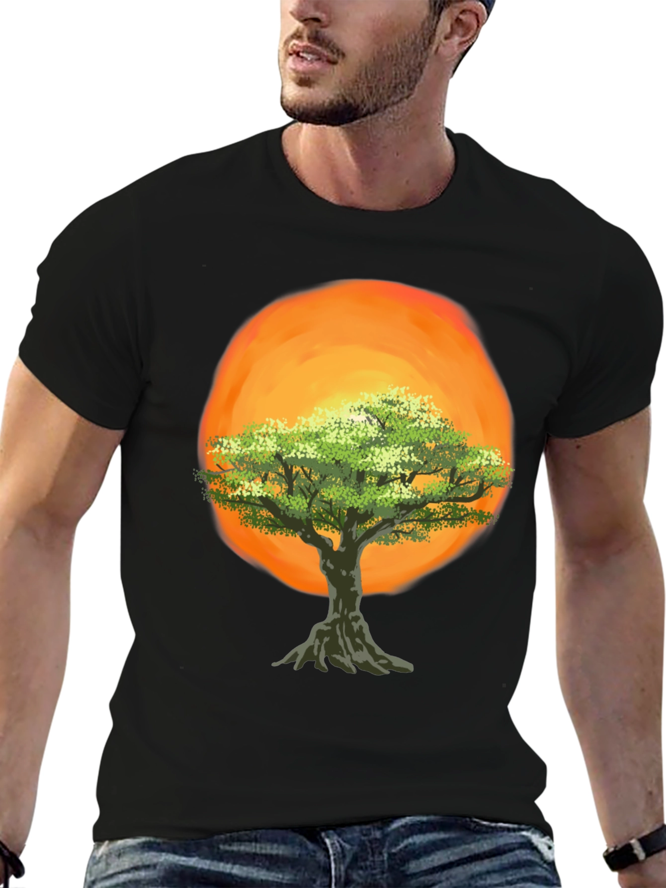 Tree of Life Graphic Tee - Sunset Design