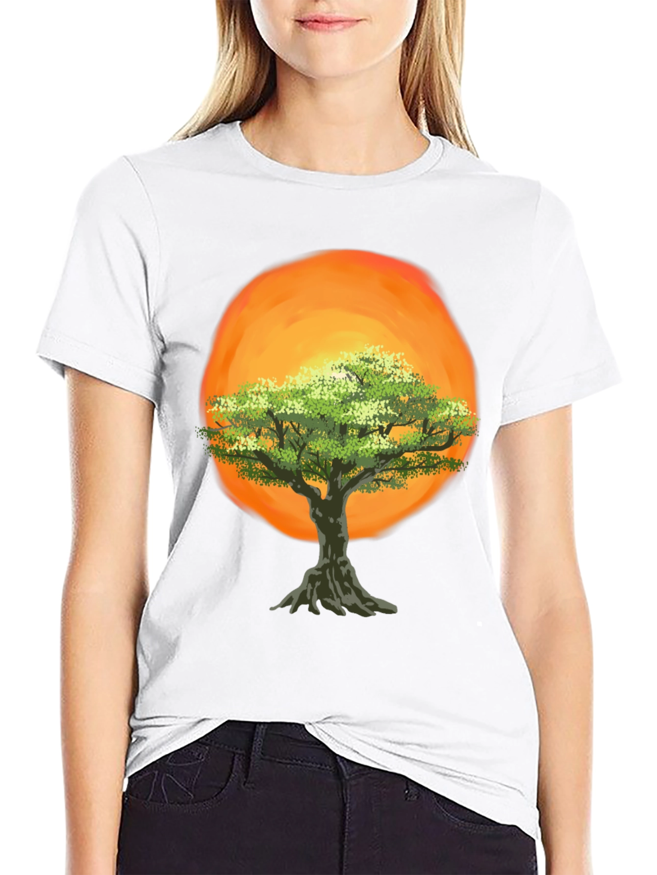 Tree of Life Graphic Tee - Sunset Design