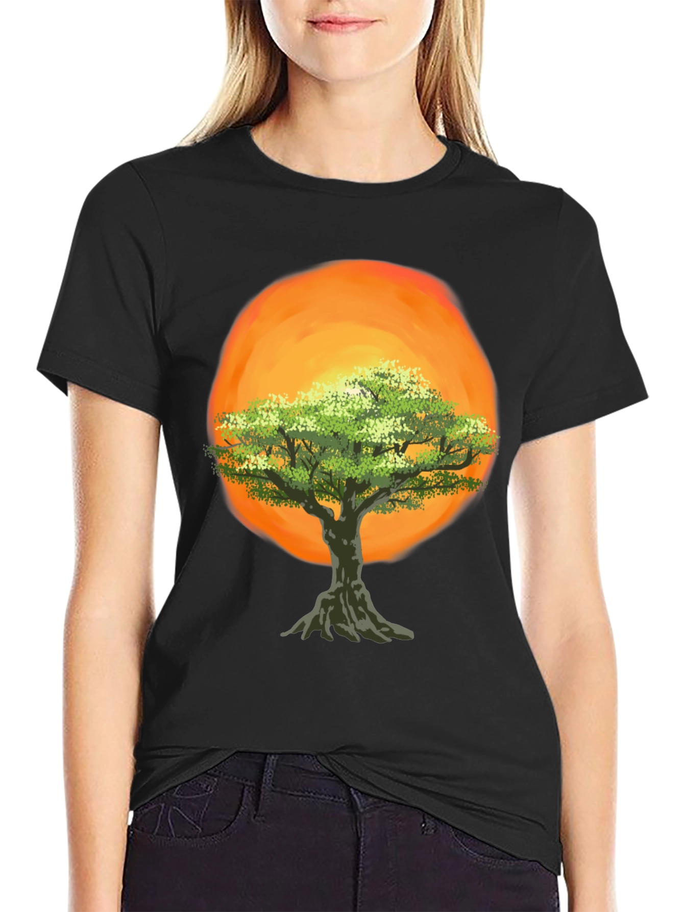 Tree of Life Graphic Tee - Sunset Design