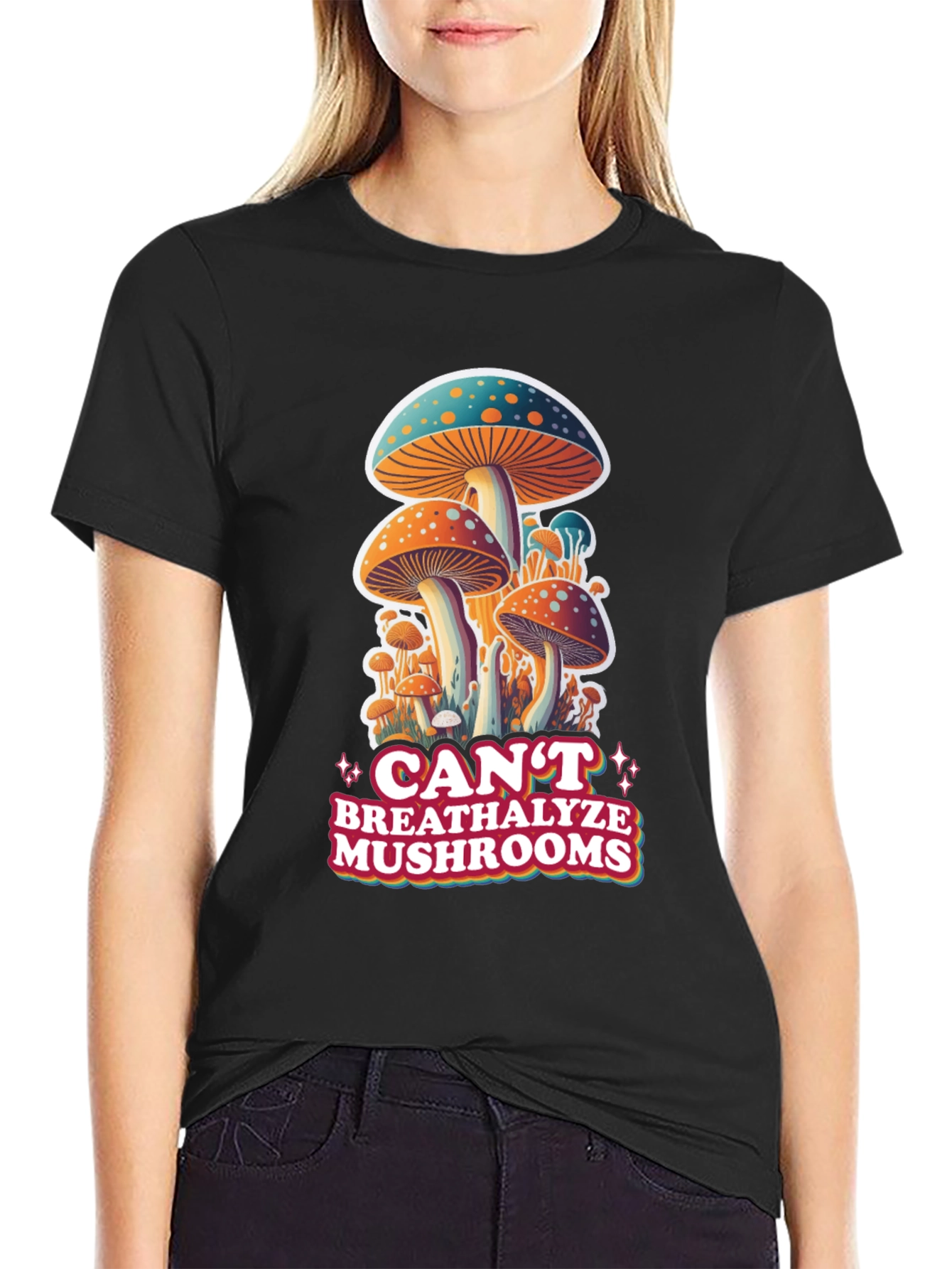 Cant Breathalyze Mushrooms Graphic Tee