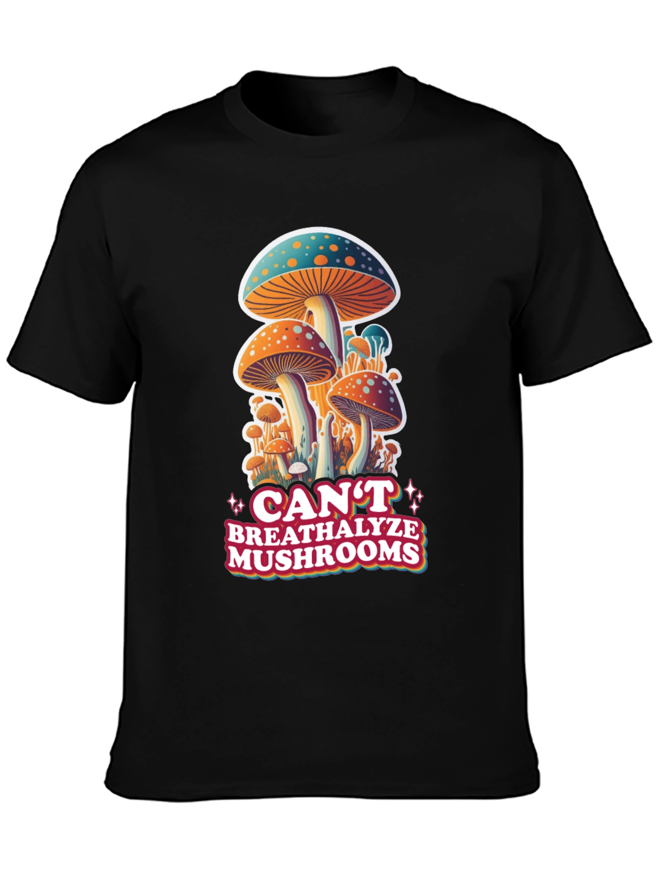 Cant Breathalyze Mushrooms Graphic Tee