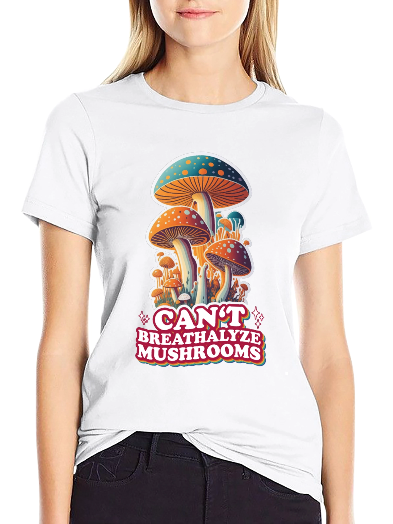 Cant Breathalyze Mushrooms Graphic Tee