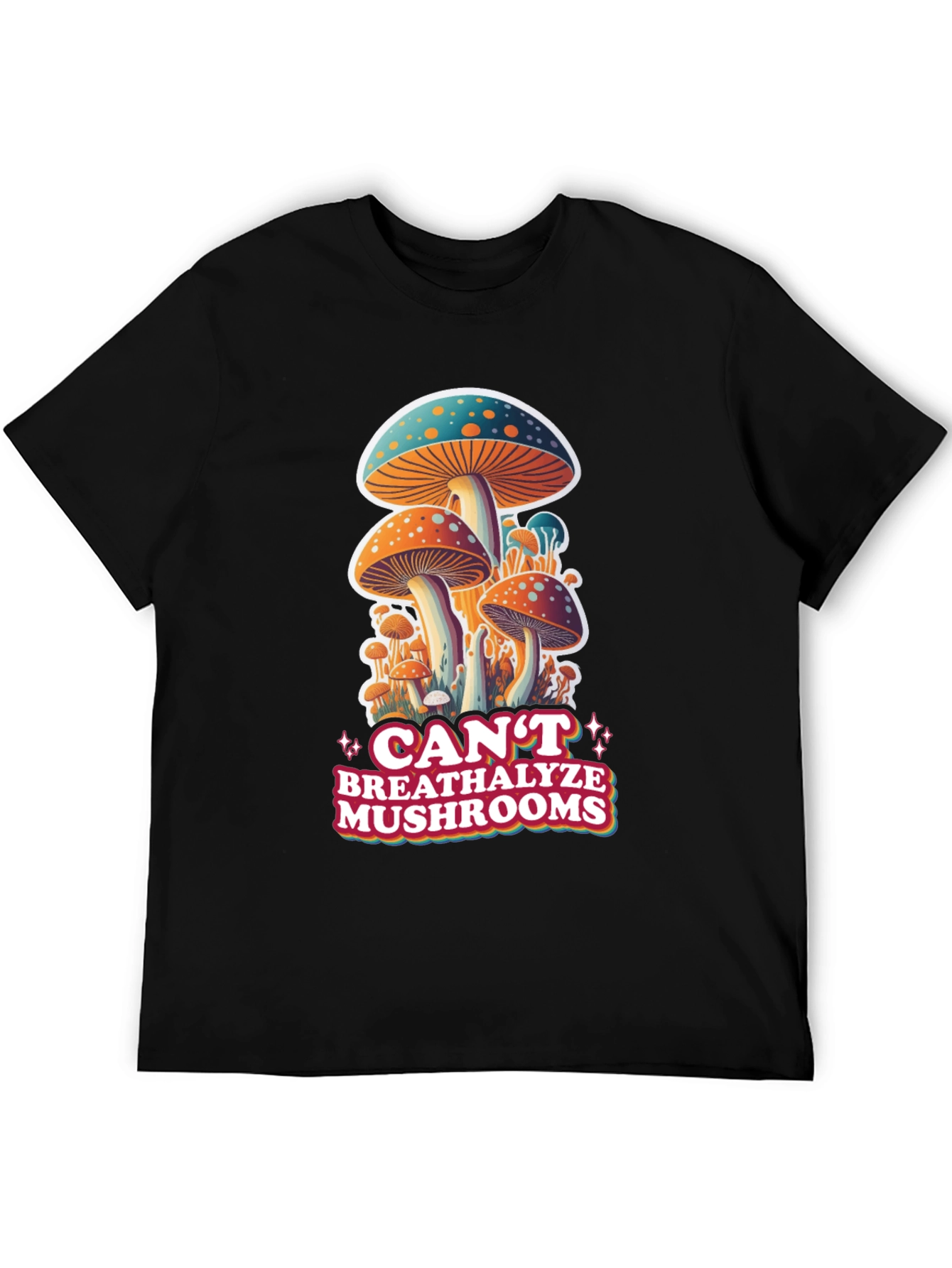 Cant Breathalyze Mushrooms Graphic Tee