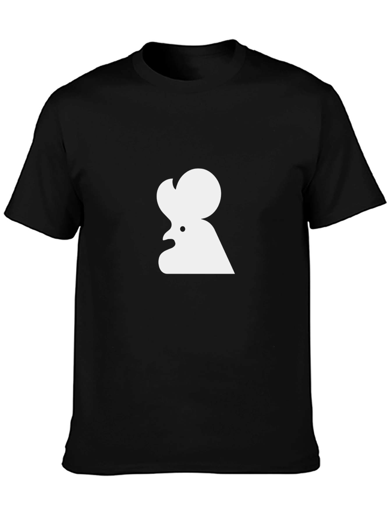 Rooster Graphic Tee - Minimalist Chicken Shirt