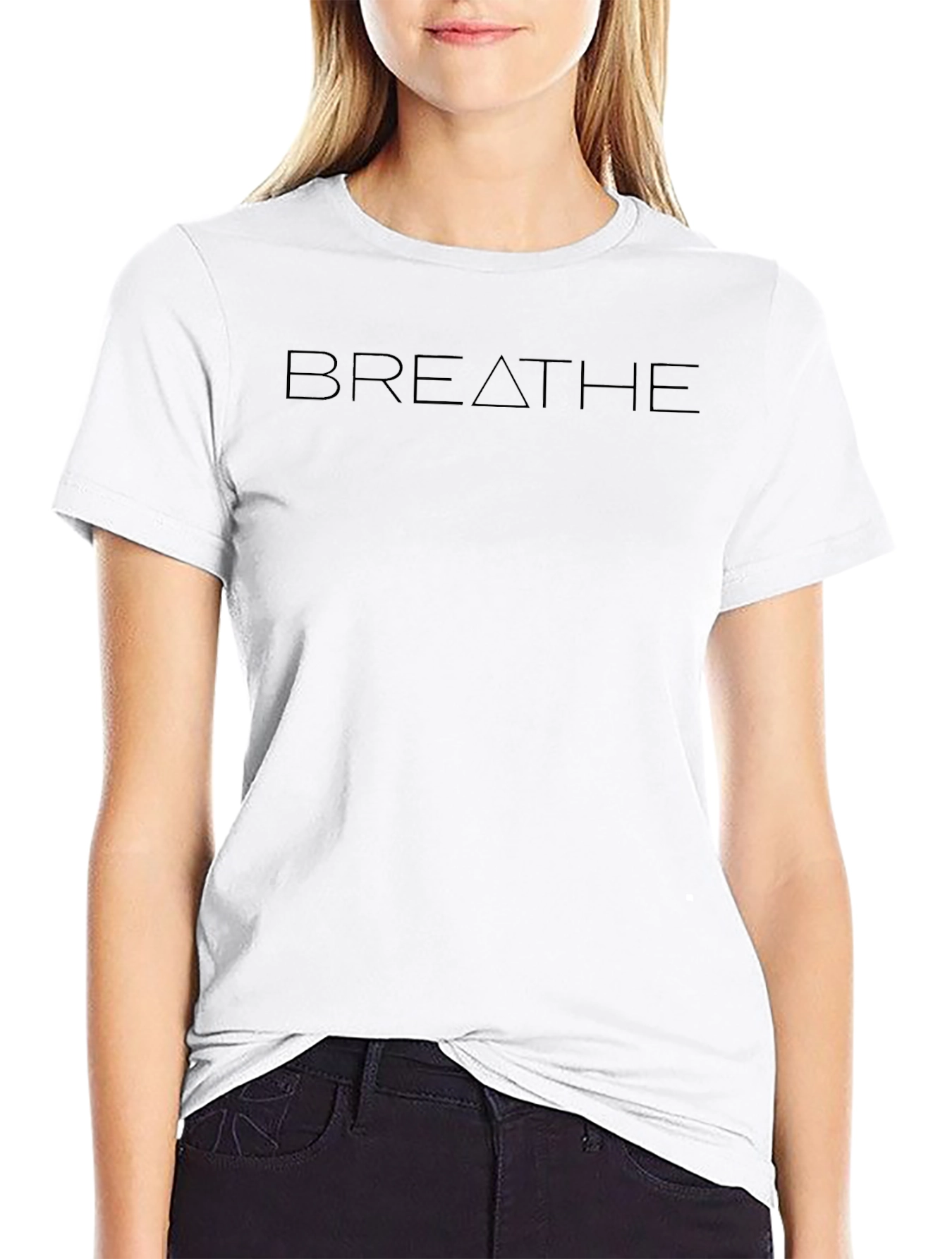 Breathe Graphic Tee - Relaxed Fit Everyday Wear