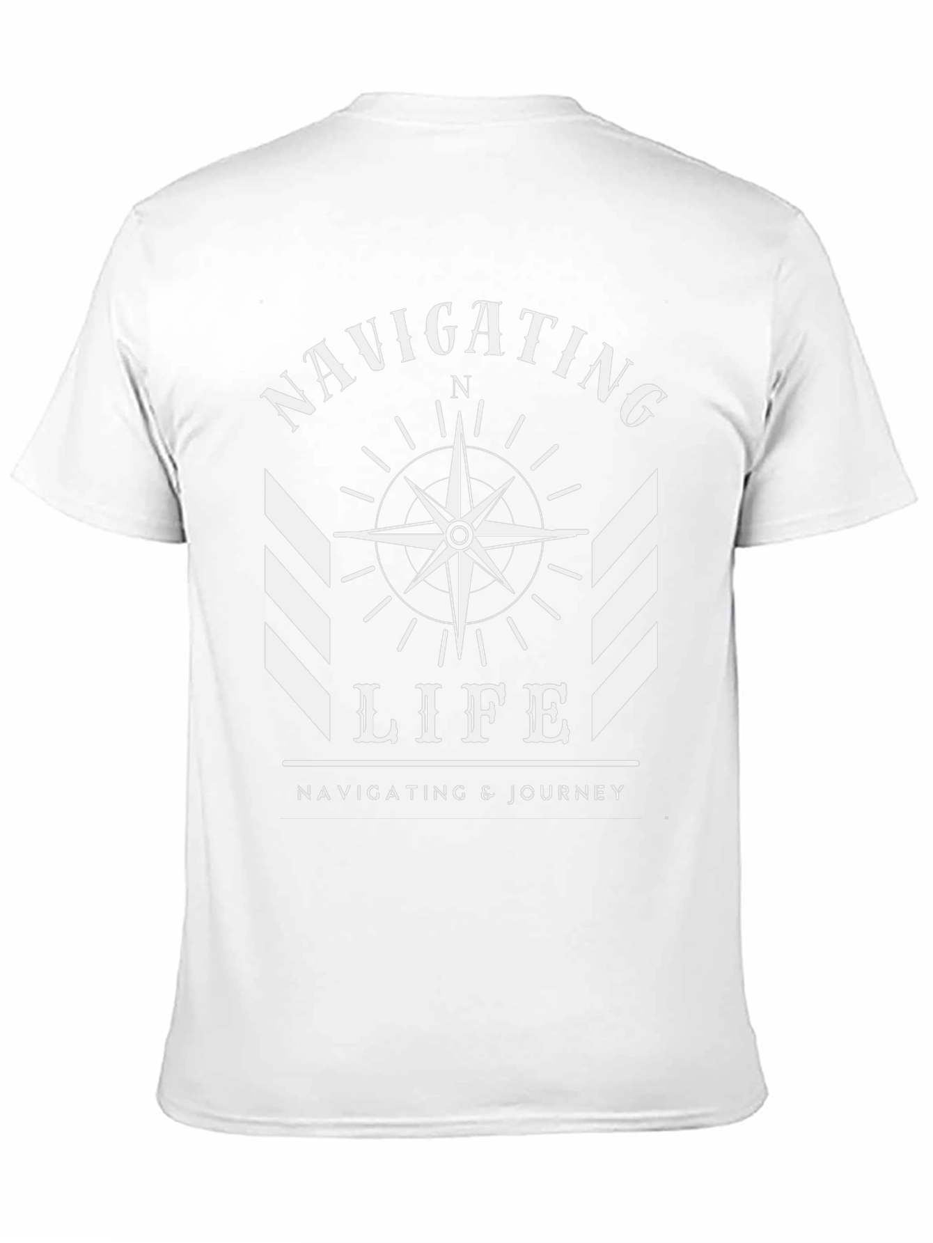 Navigating Life Compass Graphic Tee - Black