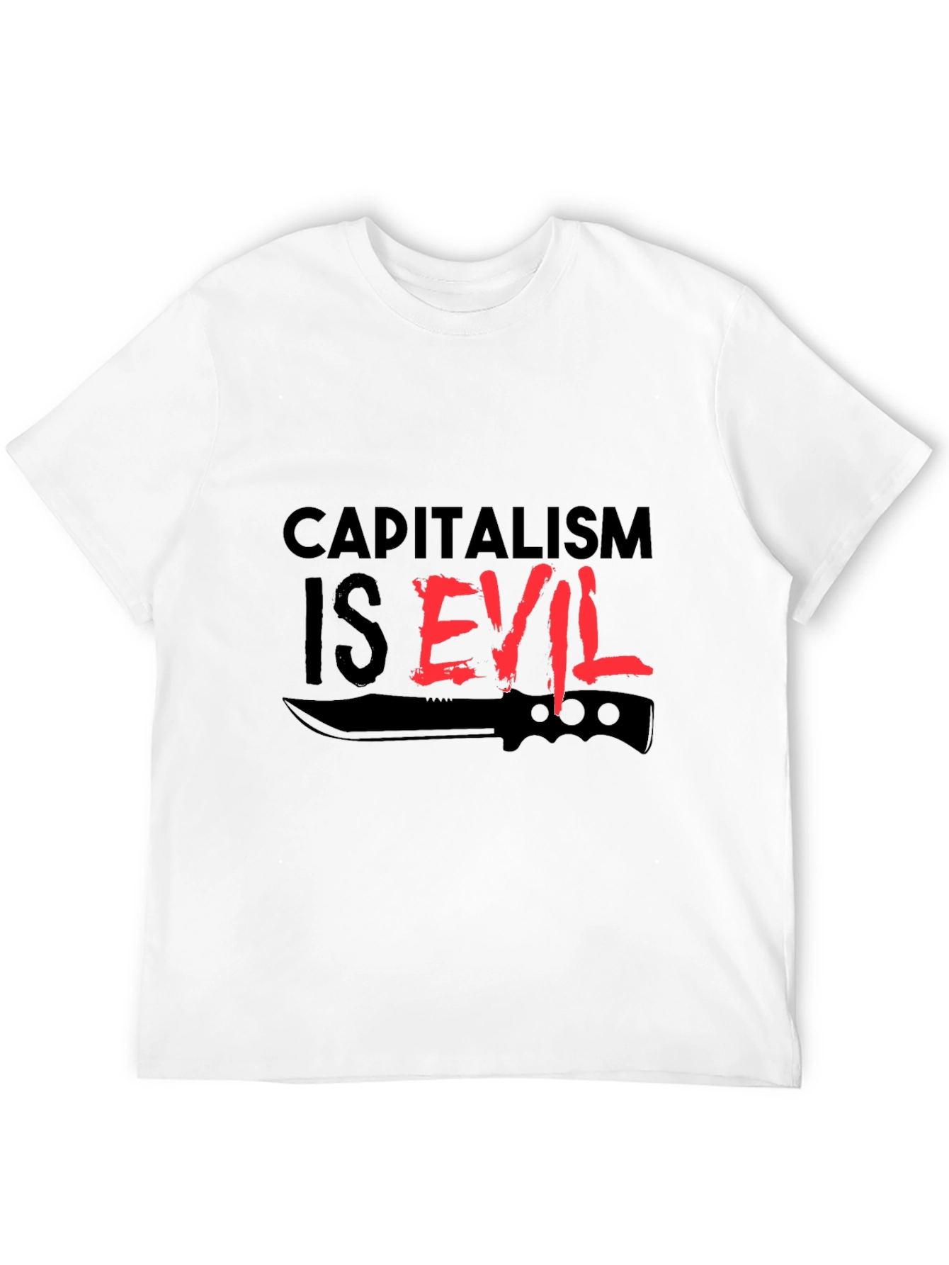 Capitalism is Evil T-Shirt - Edgy Statement Tee