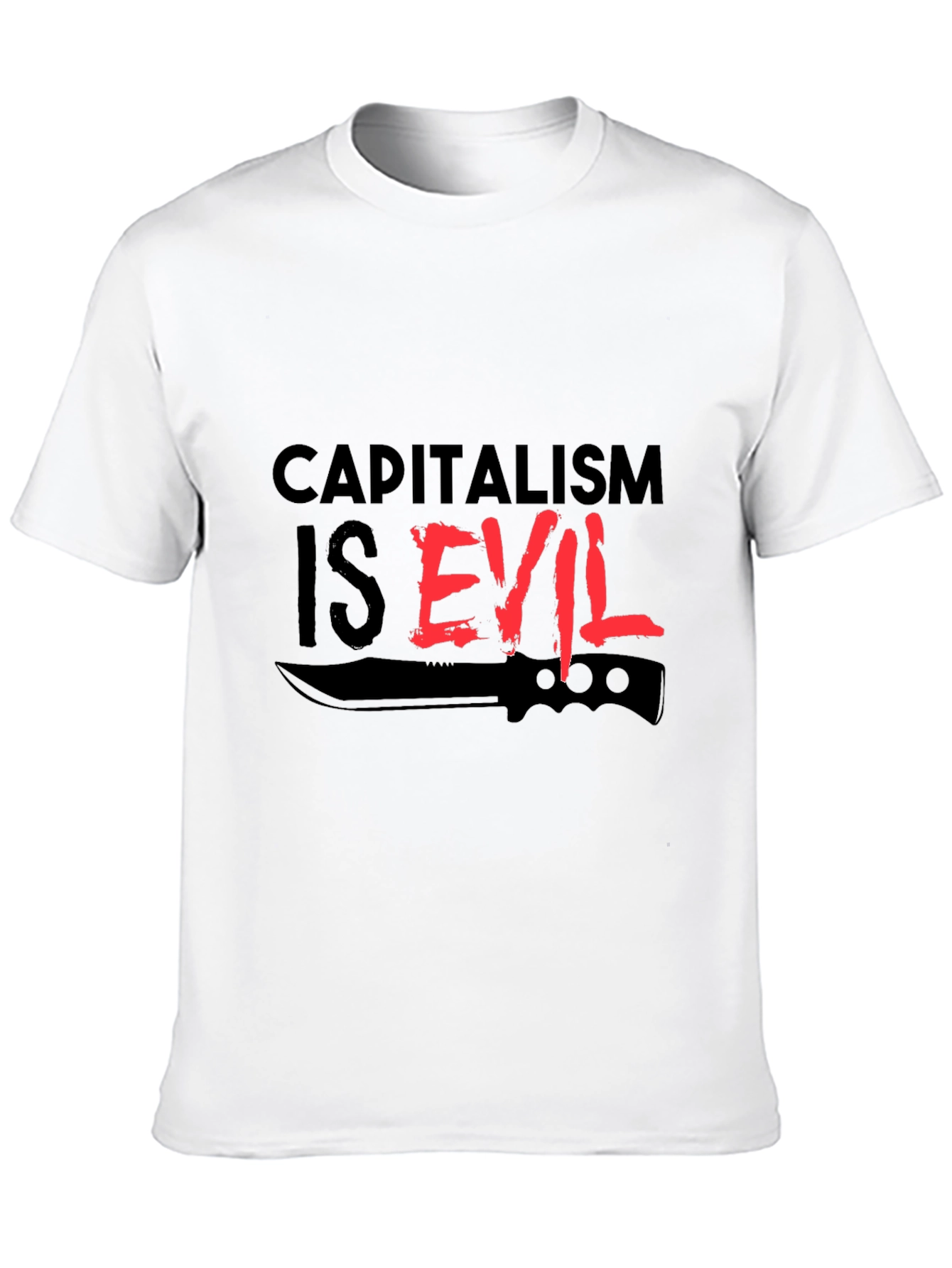 Capitalism is Evil T-Shirt - Edgy Statement Tee