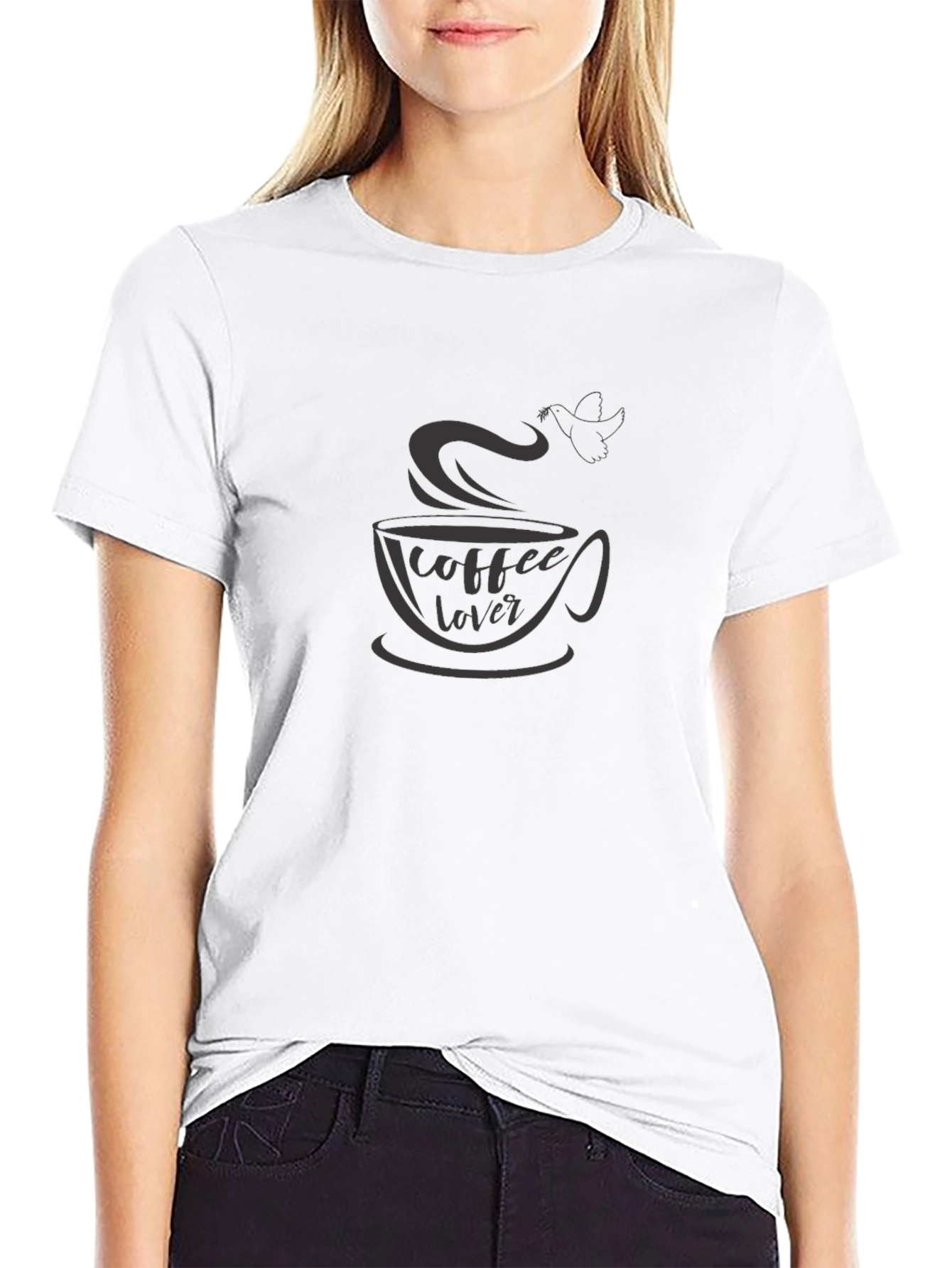 Coffee Lover Graphic Tee - Black