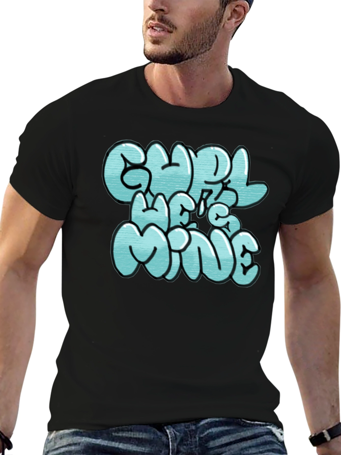 Chill Vibes Mens Graphic Tee - Black