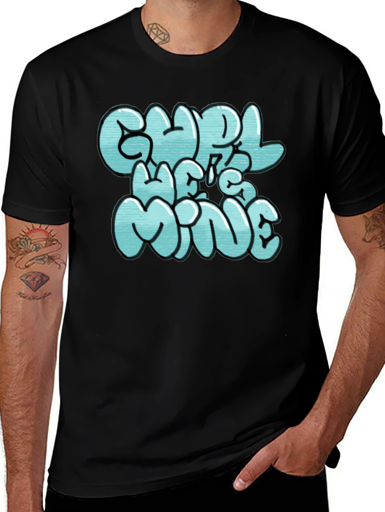 Chill Vibes Mens Graphic Tee - Black