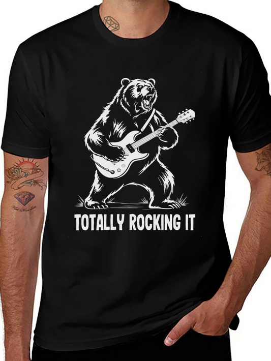 Totally Rocking It Bear Graphic Tee