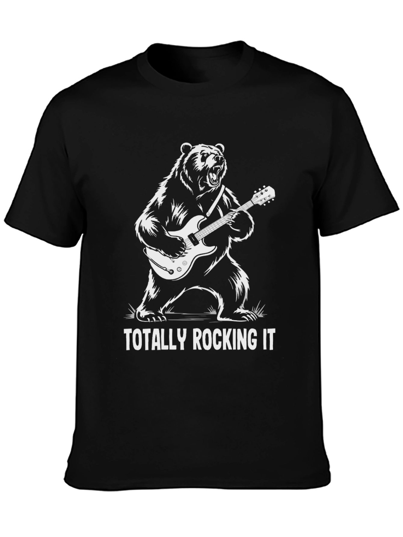 Totally Rocking It Bear Graphic Tee