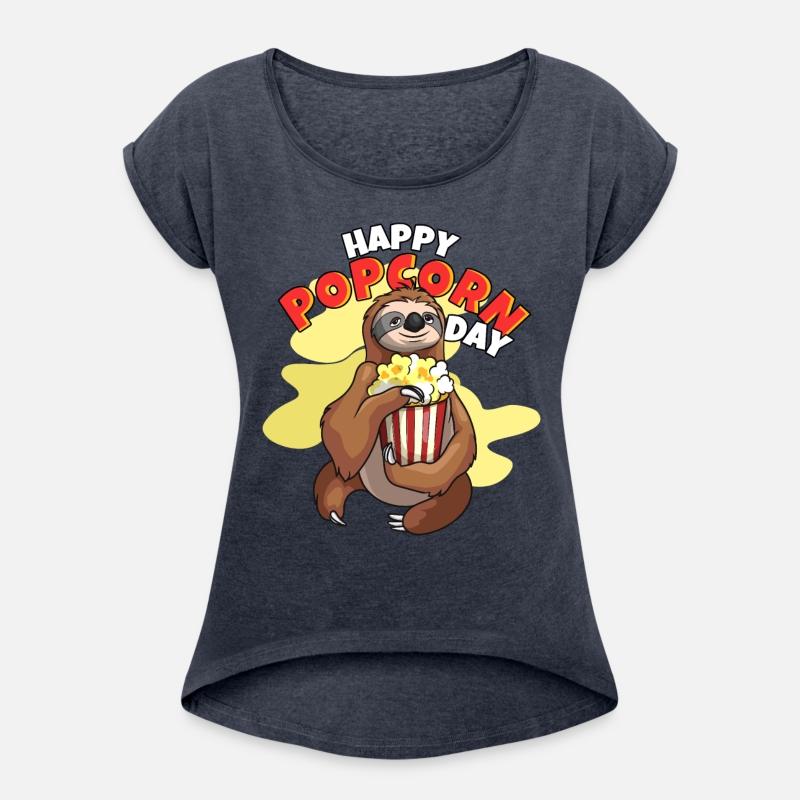 Happy Popcorn Day Sloth Popcorn