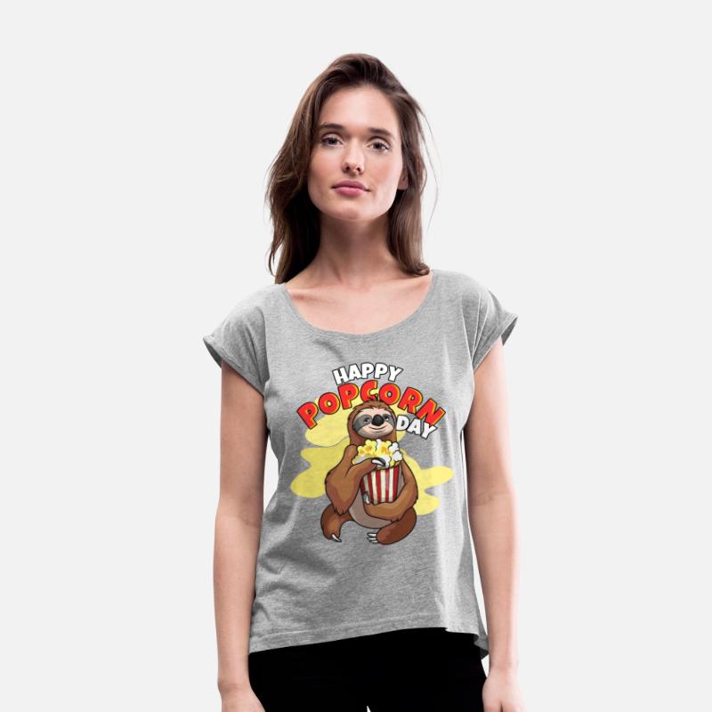 Happy Popcorn Day Sloth Popcorn