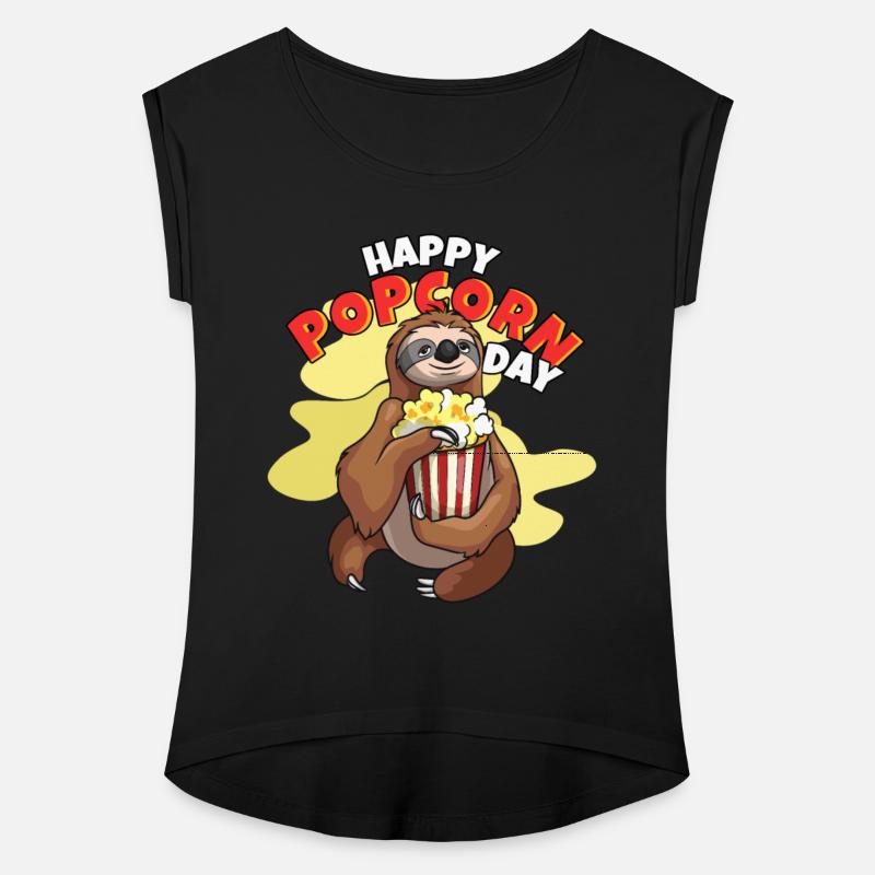 Happy Popcorn Day Sloth Popcorn