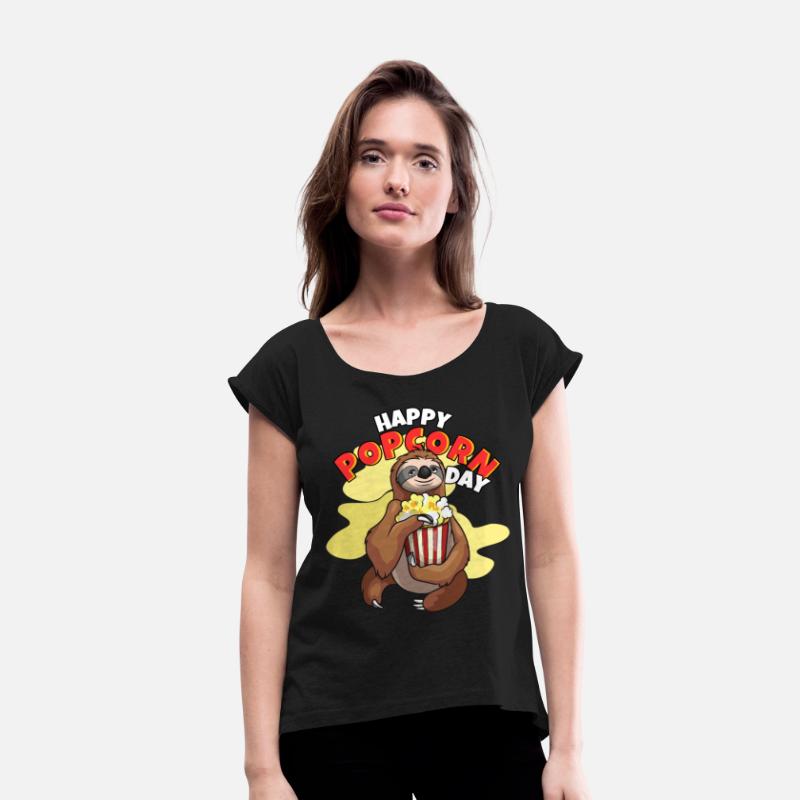 Happy Popcorn Day Sloth Popcorn