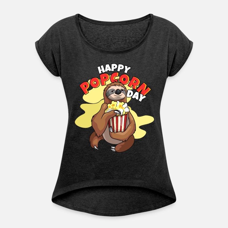 Happy Popcorn Day Sloth Popcorn