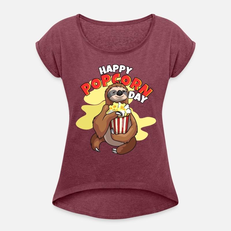 Happy Popcorn Day Sloth Popcorn