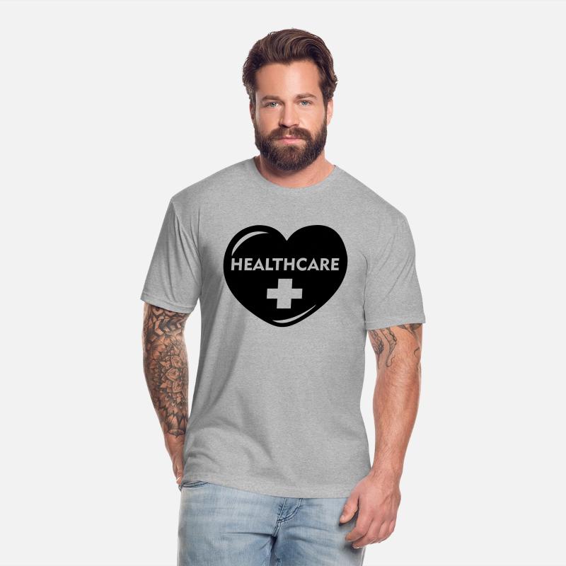 Healthcare in heart with cross 'healthcare' heroes