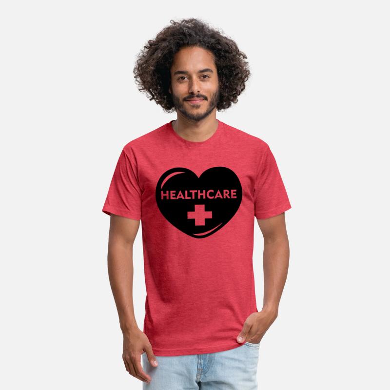 Healthcare in heart with cross 'healthcare' heroes