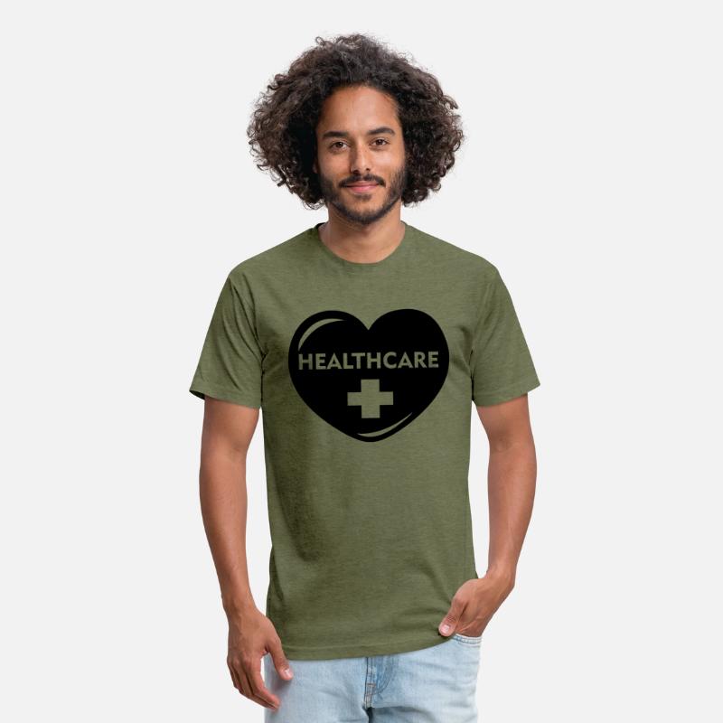 Healthcare in heart with cross 'healthcare' heroes