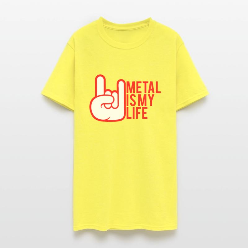 Heavy Metal Is My Life Hard Rock Music Text Quote