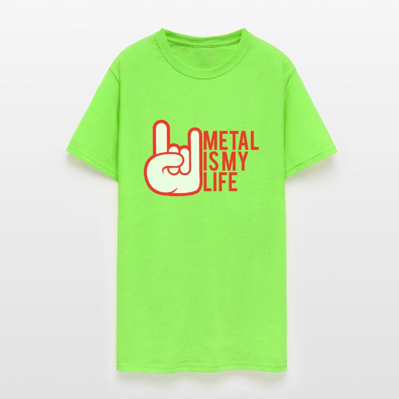 Heavy Metal Is My Life Hard Rock Music Text Quote