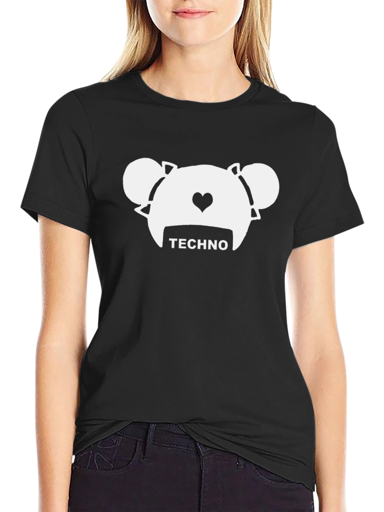 Techno Bear Graphic T-Shirt - Cool Music Lover Tee