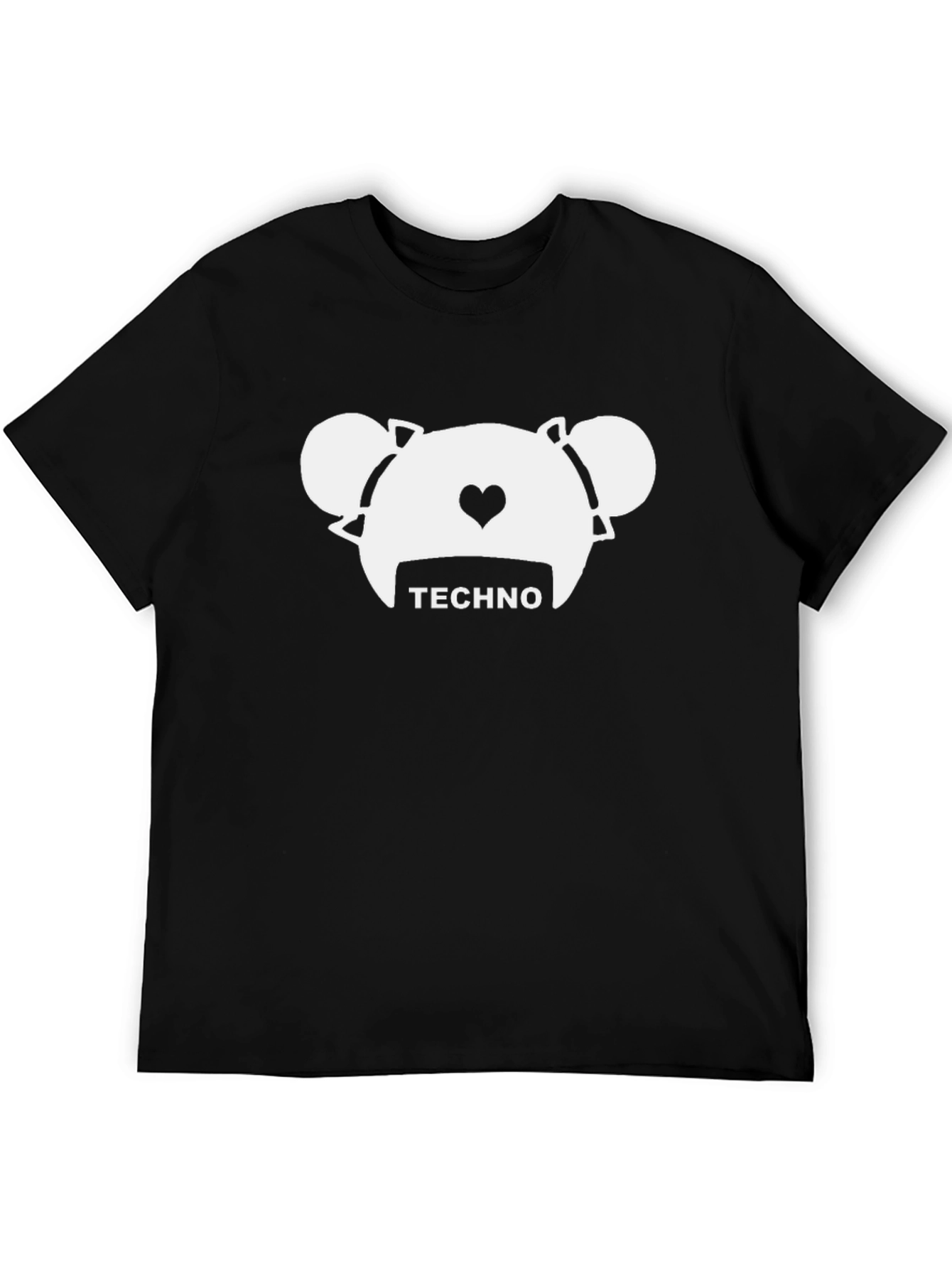 Techno Bear Graphic T-Shirt - Cool Music Lover Tee