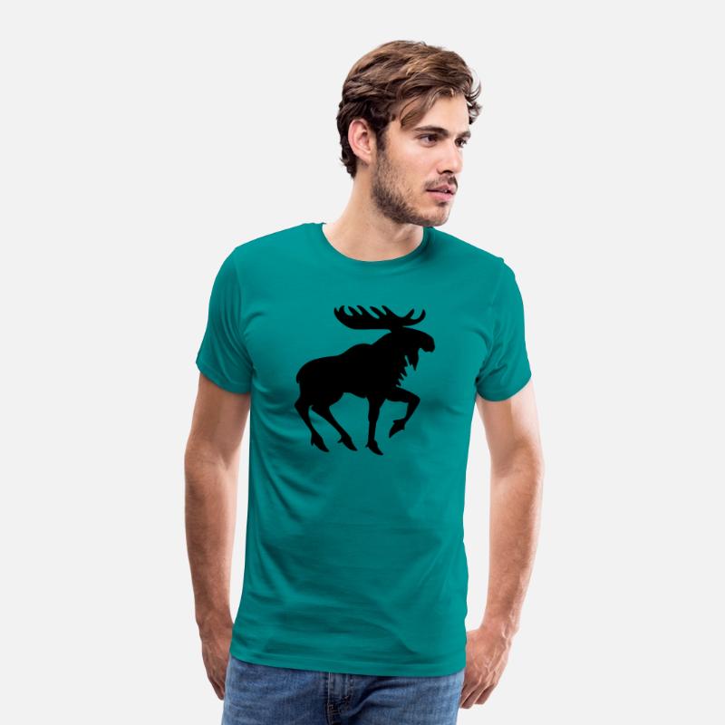 Heraldic Moose Silhouette – Medieval Animal Symbol