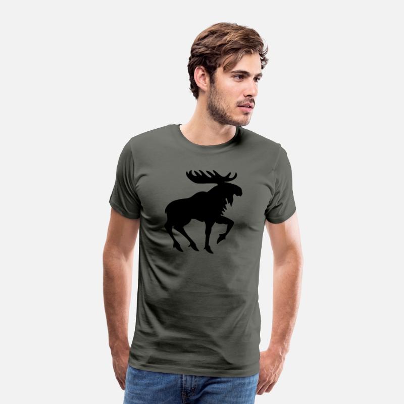 Heraldic Moose Silhouette – Medieval Animal Symbol