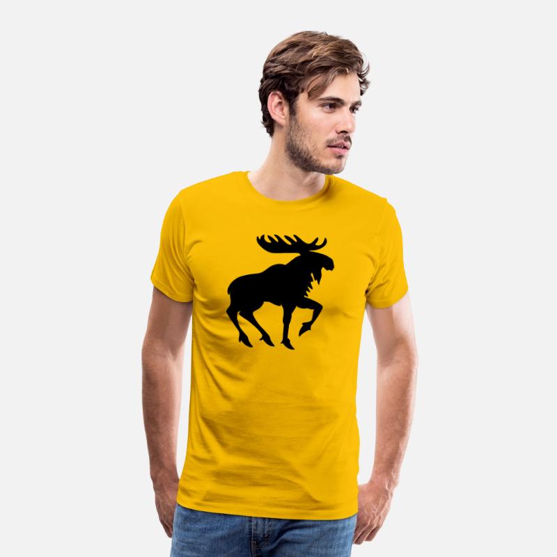 Heraldic Moose Silhouette – Medieval Animal Symbol