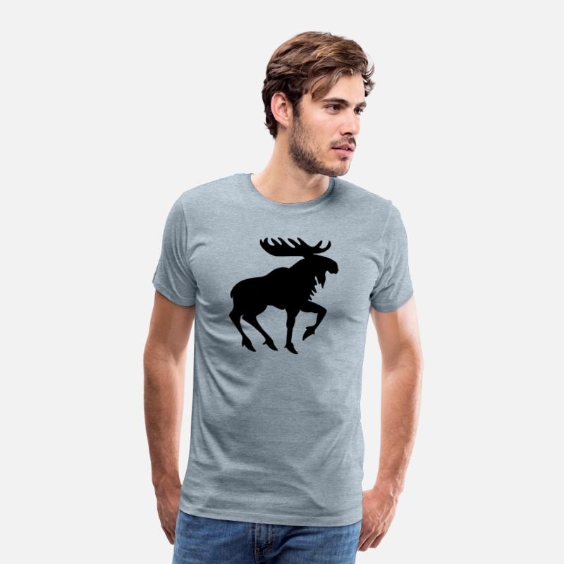 Heraldic Moose Silhouette – Medieval Animal Symbol