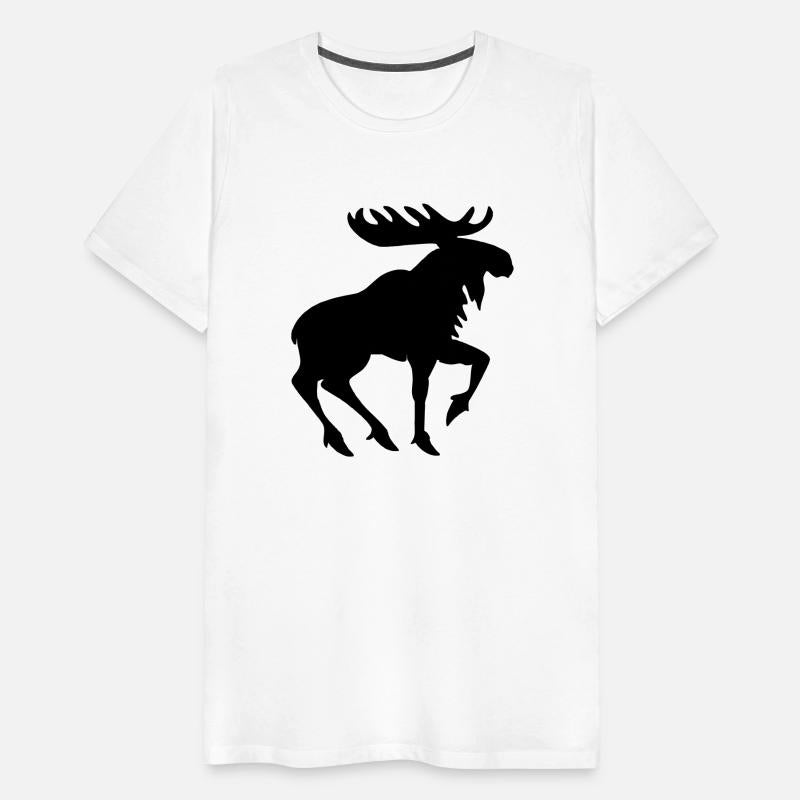 Heraldic Moose Silhouette – Medieval Animal Symbol