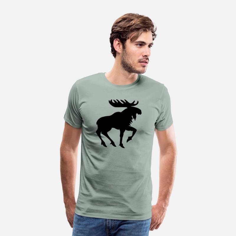 Heraldic Moose Silhouette – Medieval Animal Symbol