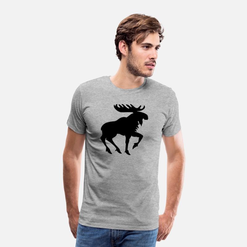 Heraldic Moose Silhouette – Medieval Animal Symbol