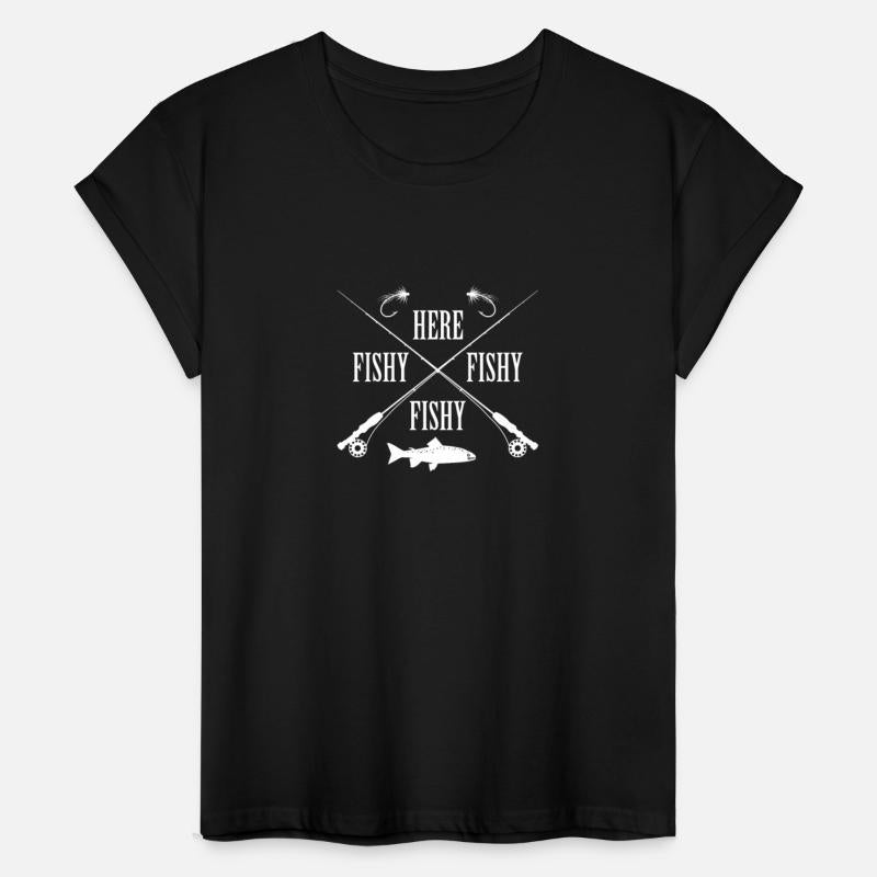 Here Fishy Fish Fly Fishing Luck Fisherman Trout