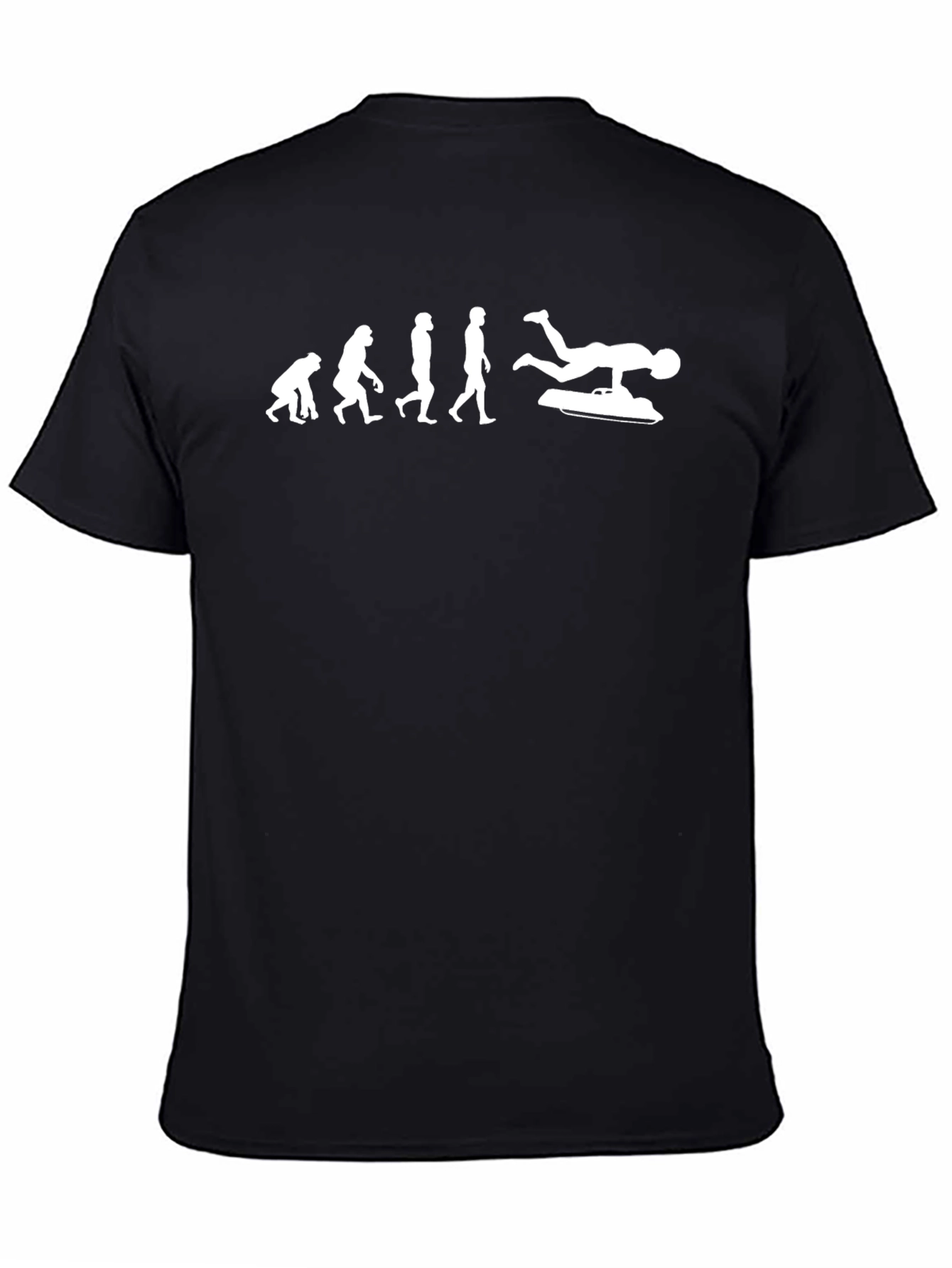 Evolution of Luge Black T-Shirt