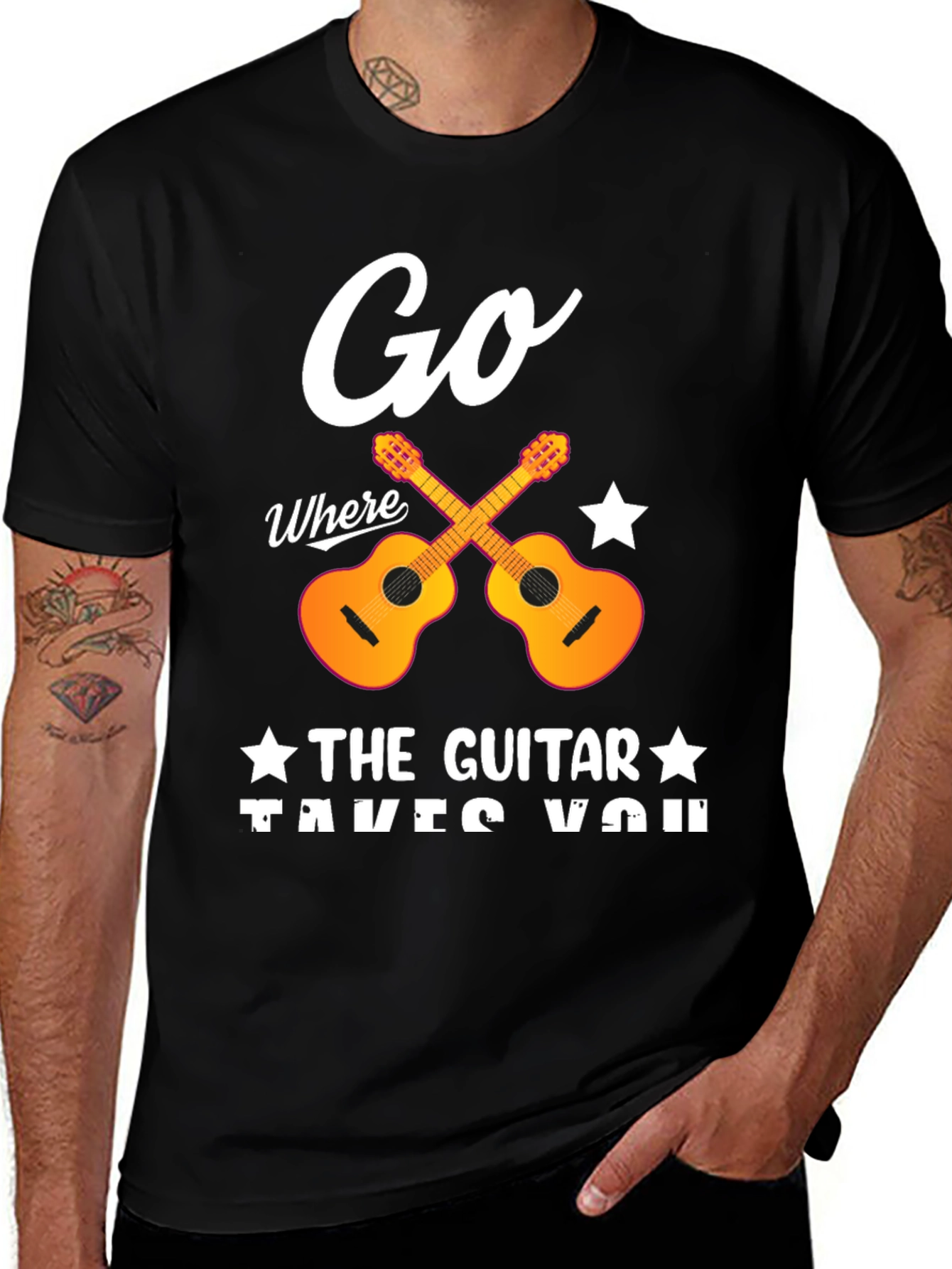 Go Where the Guitar Takes You T-Shirt