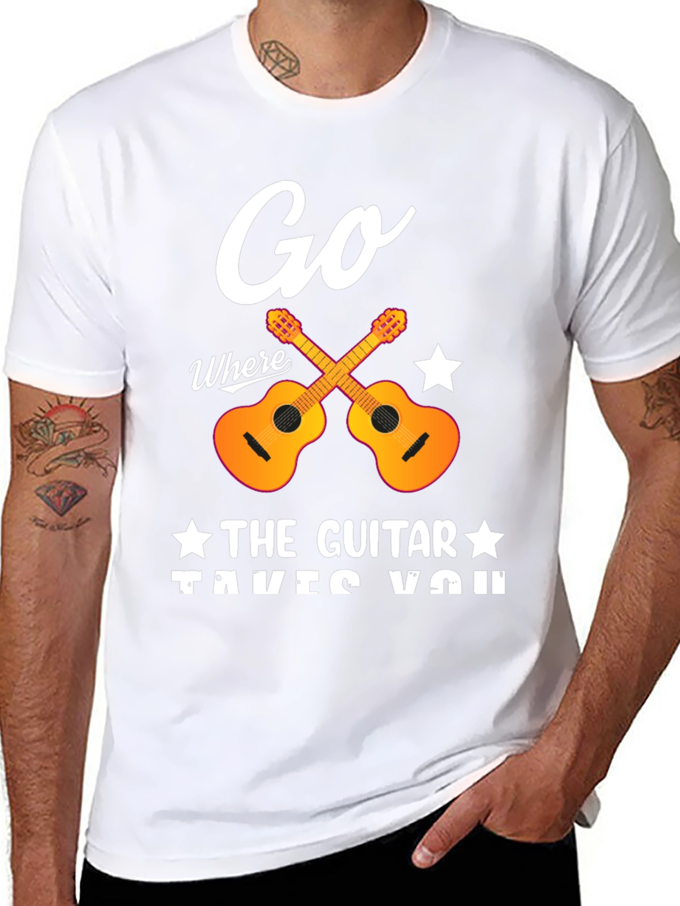 Go Where the Guitar Takes You T-Shirt