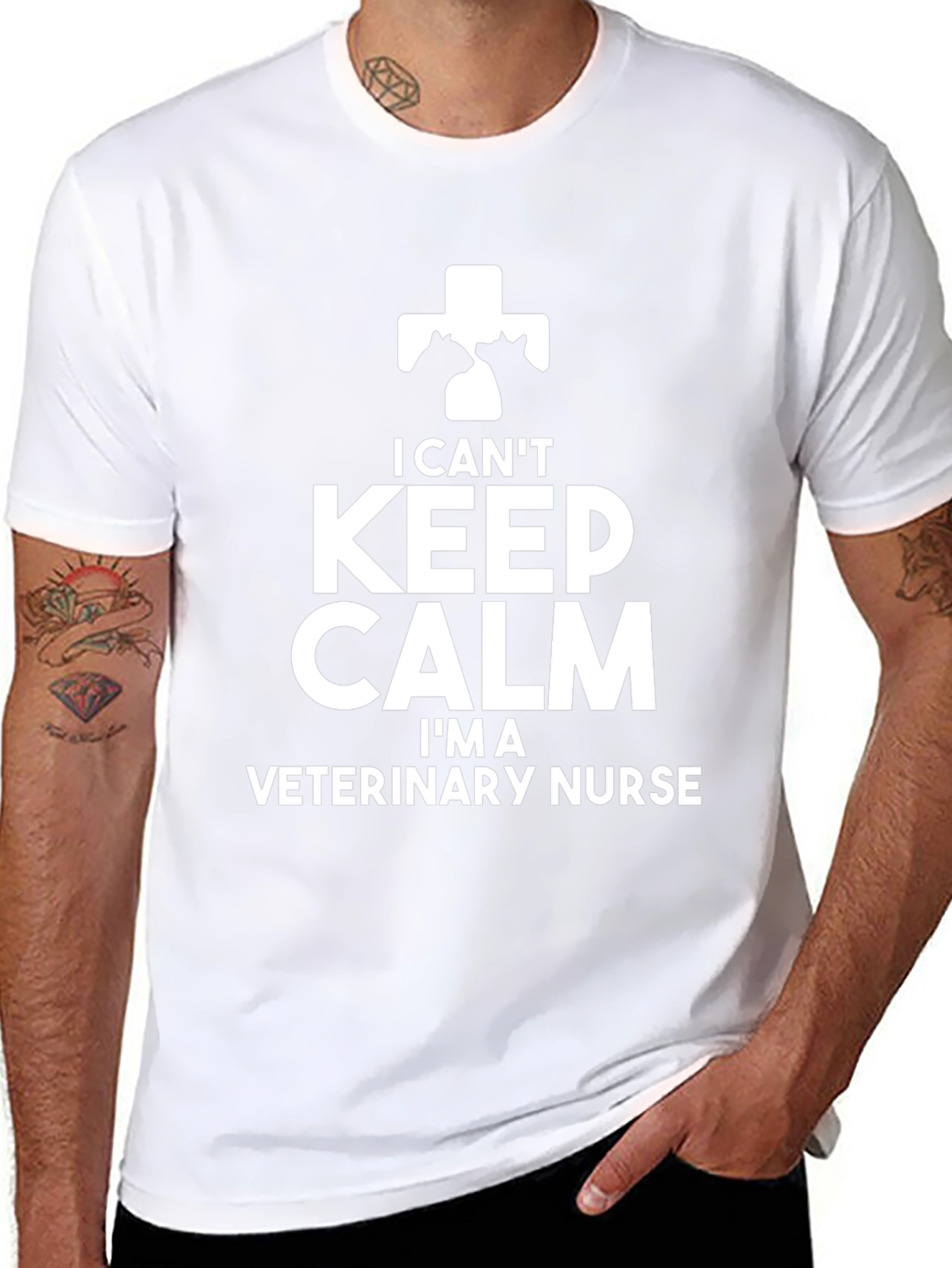 Veterinary Nurse T-Shirt - I Cant Keep Calm