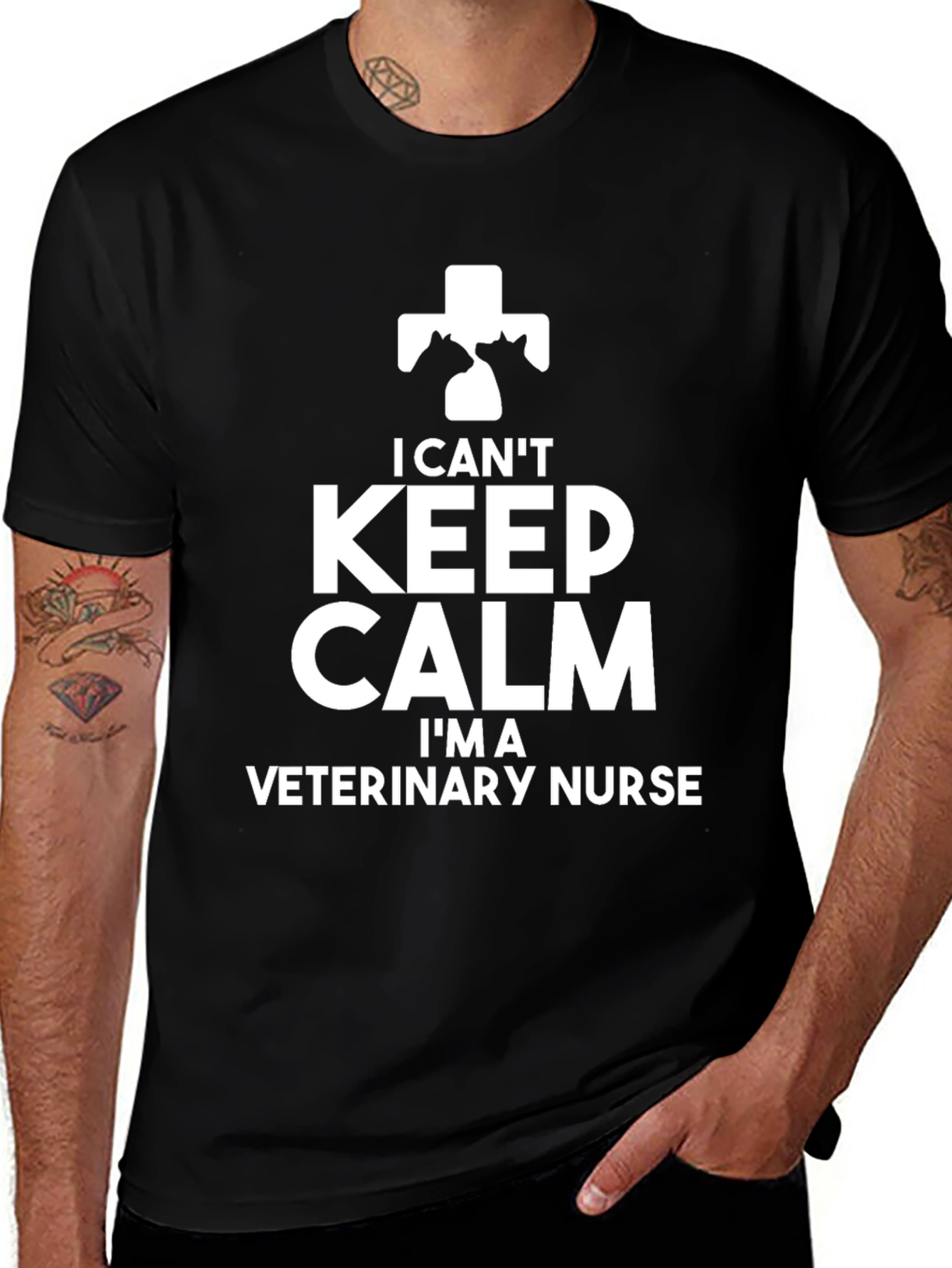Veterinary Nurse T-Shirt - I Cant Keep Calm