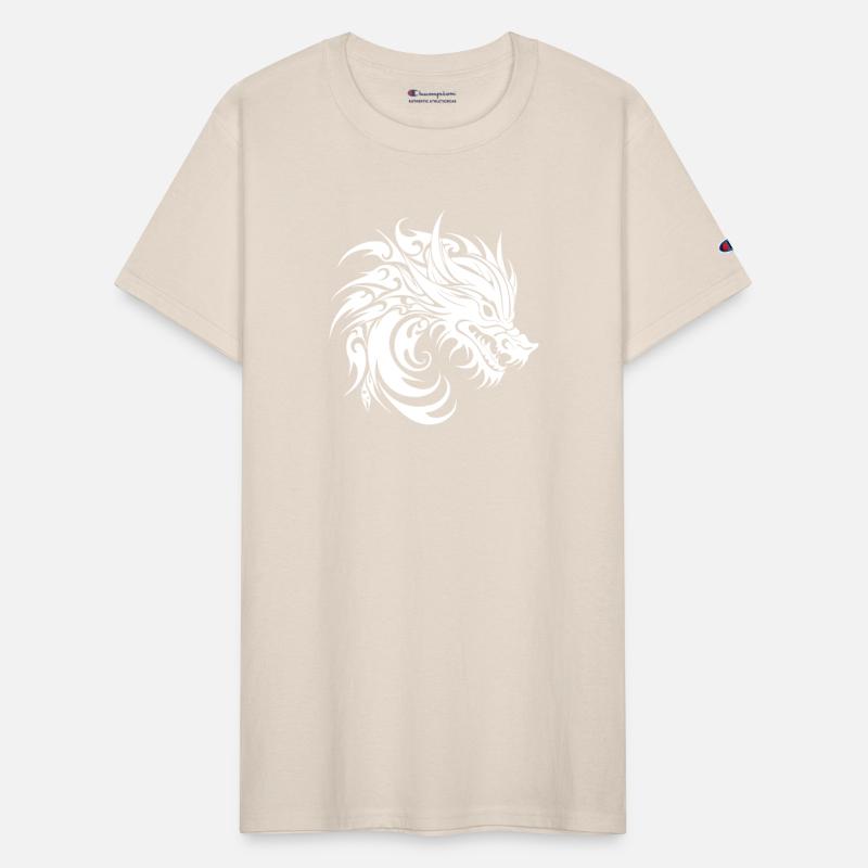Hissing Tattoo Style Dragon Head