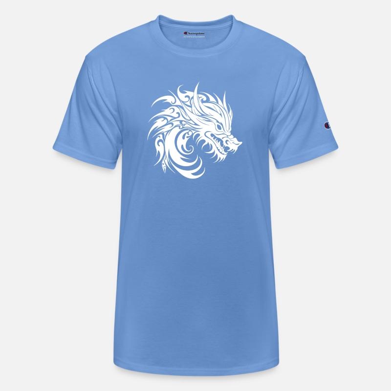 Hissing Tattoo Style Dragon Head