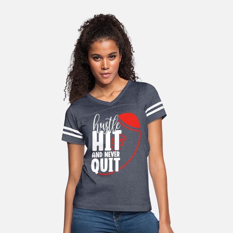 Hit and Never Quit Funny Football Player Coach