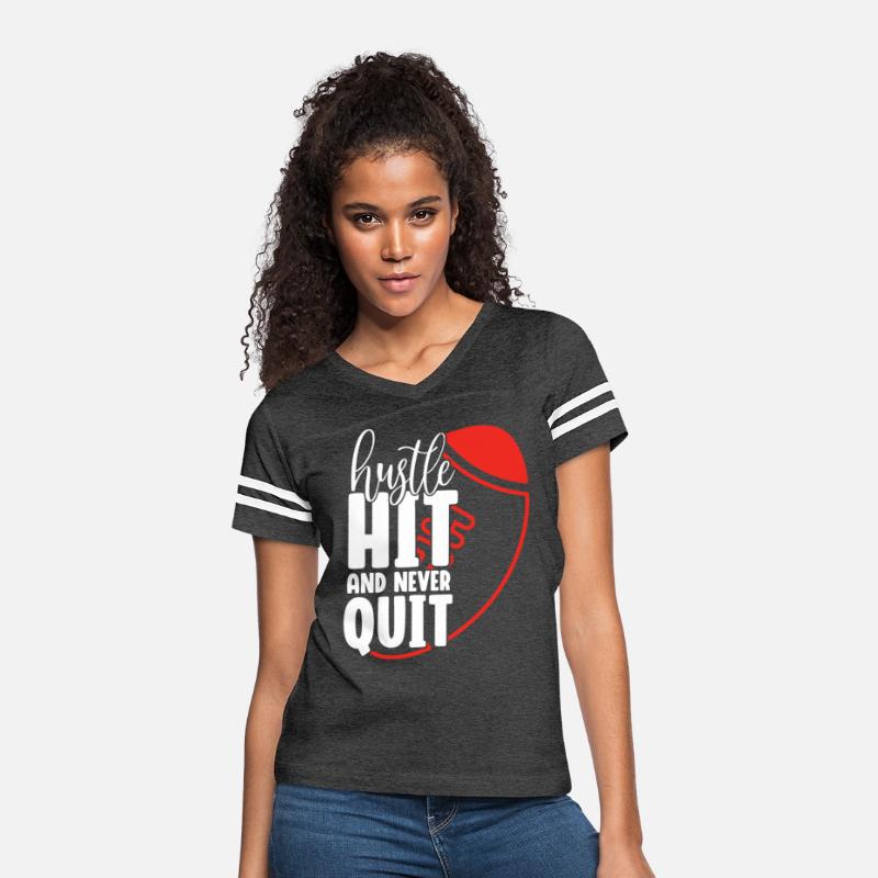Hit and Never Quit Funny Football Player Coach