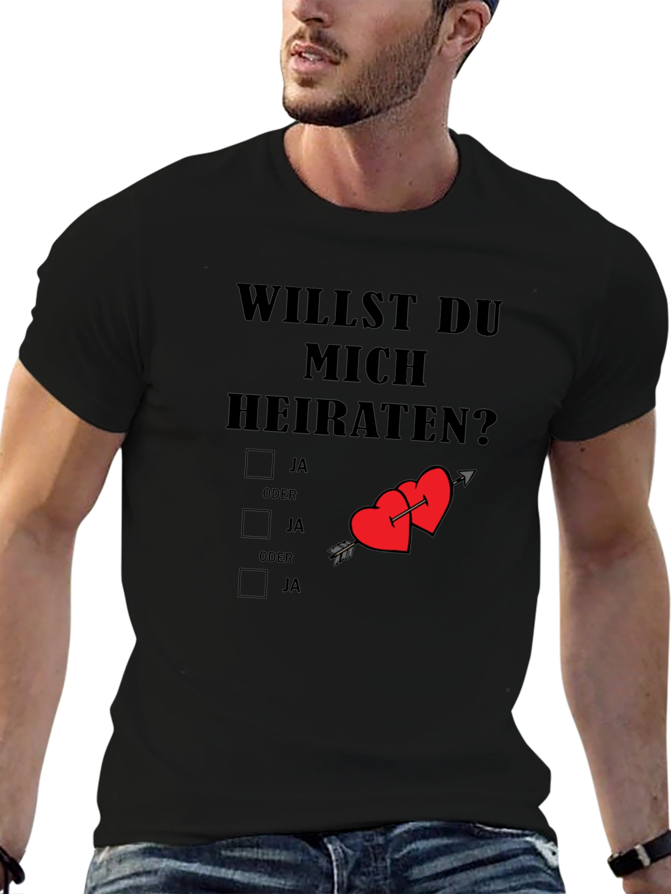 Will You Marry Me T-Shirt Novelty Proposal Tee